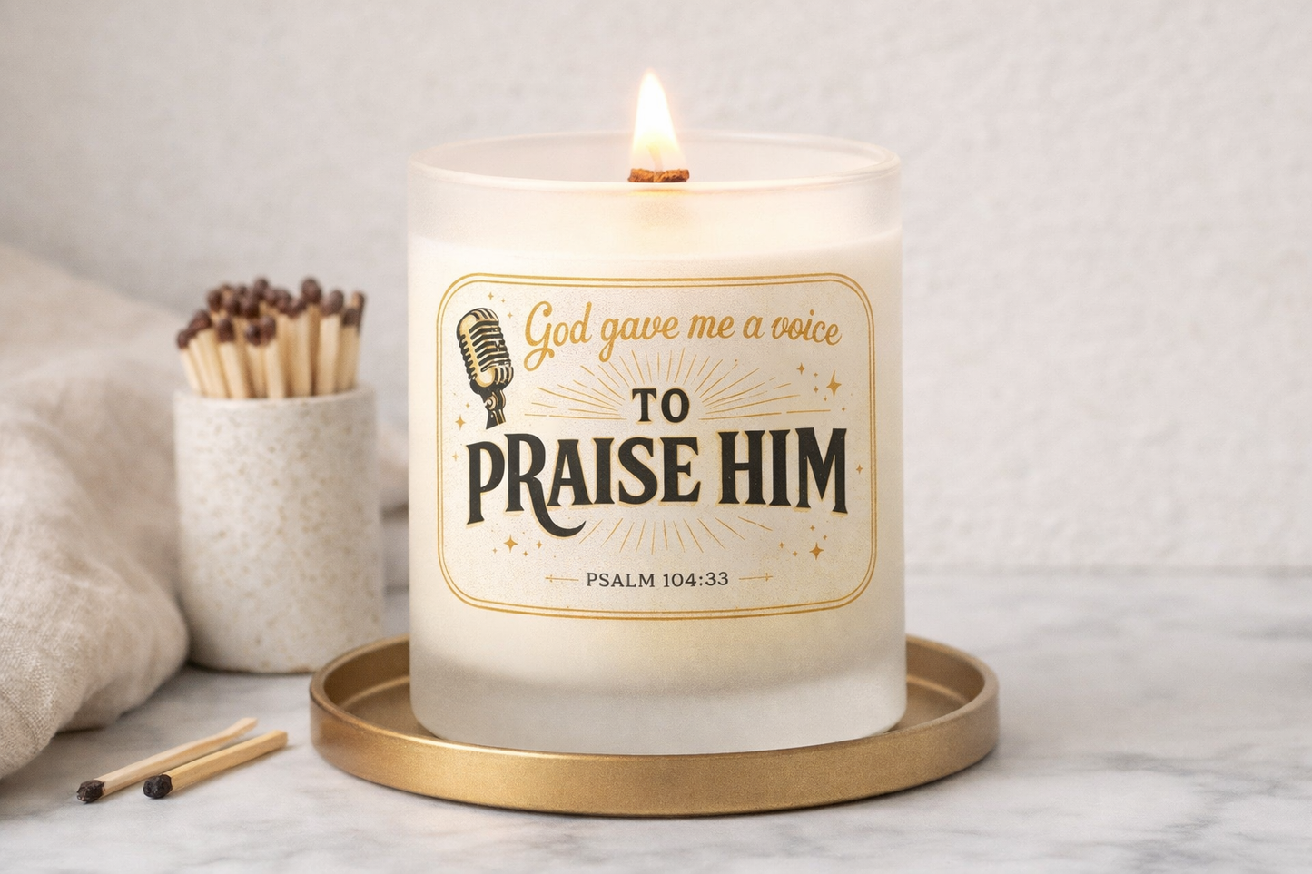 Praise Him Candle